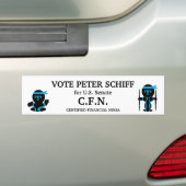 Peter Schiff, Connecticut-Senat Autoaufkleber (Auf Auto)