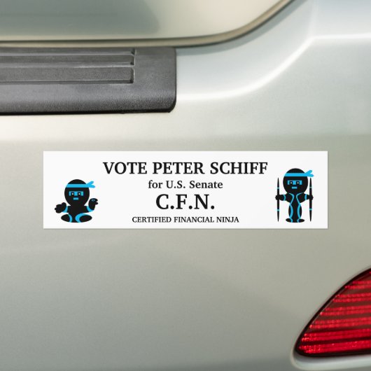 Peter Schiff, Connecticut-Senat Autoaufkleber (Auf Auto)