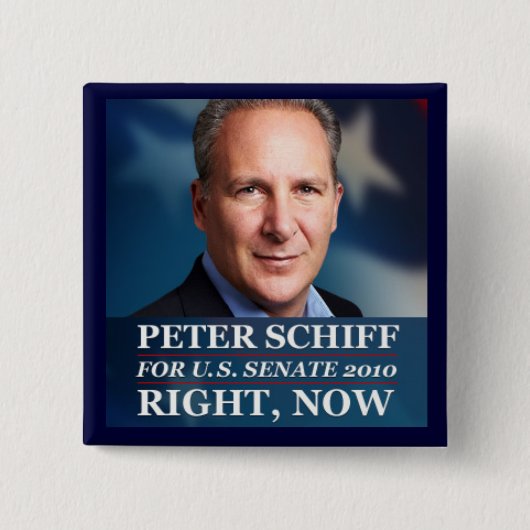 Peter Schiff für Senat in CT, 2010 Button (Vorderseite)