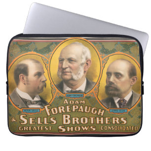 Peter Sells, Adam Forepaugh und Lewis Sells Laptopschutzhülle