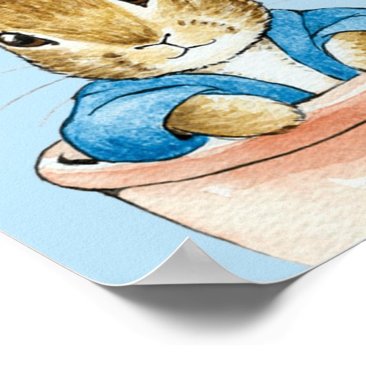 Peter Sitting in Pflanze Pot Poster (Ecke)