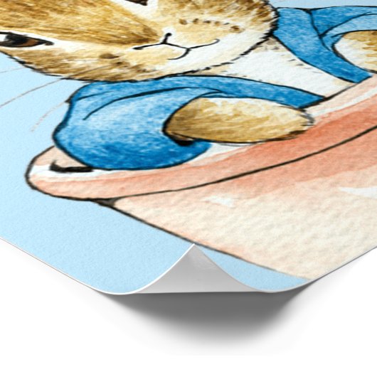 Peter Sitting in Pflanze Pot Poster (Ecke)