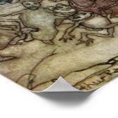 Peter spielte seine Flute Poster (Ecke)