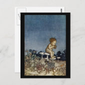 Peter spielte seine Flute Postkarte (Vorne/Hinten)