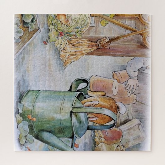 Peter springt in eine Wasserdose Puzzle (Horizontal)