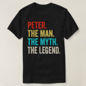 Peter The Man The Myth The Legend shirt Gift for P (Design vorne)