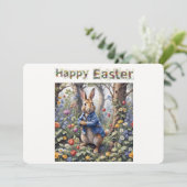 Peter the Oaster Rabbit Happy Oaster Einladung (Stehend Vorderseite)