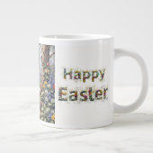 Peter the Oaster Rabbit Happy Oaster Jumbo-Tasse (Rechts)