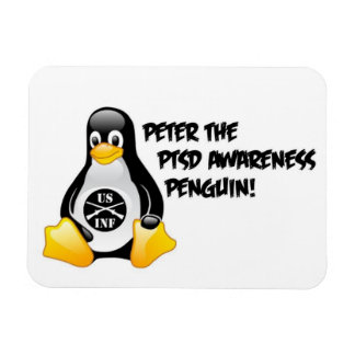 Peter The PTSD Awareness Penguin Magnet