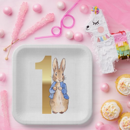 Peter the Rabbit 1. Geburtstag Pappteller (Party)