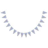 Peter the Rabbit auf blauem Hintergrund Wimpelkette (Alle)