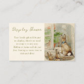 Peter the Rabbit Baby Shower Dusche Begleitkarte (Vorderseite)