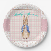 Peter the Rabbit Baby Shower Napkin Pappteller (Vorderseite)