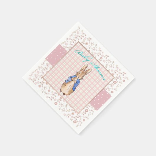 Peter the Rabbit Baby Shower Napkin Serviette (Ecke)