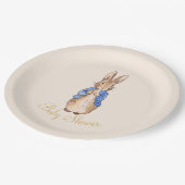 Peter the Rabbit Baby Shower Pappteller (Schrägansicht)