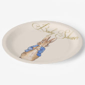Peter the Rabbit Baby Shower Pappteller (Schrägansicht)