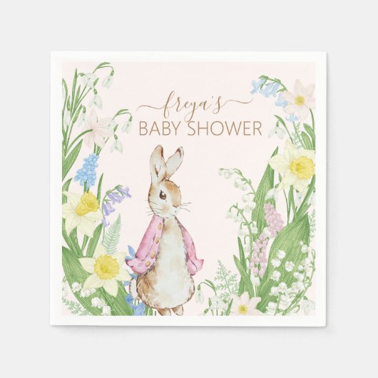 Peter the Rabbit Baby Shower Serviette (Vorderseite)