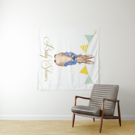 Peter the Rabbit Baby Shower Wandteppich (Beispiel (Horizontal))