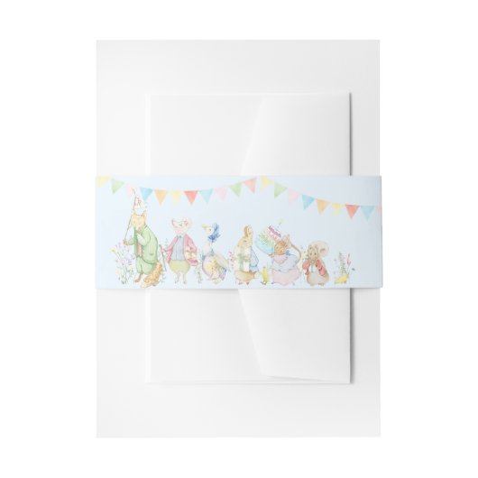 Peter the Rabbit Beatrix Baby Shower Einladungsbanderole (Vorderseite Beispiel)