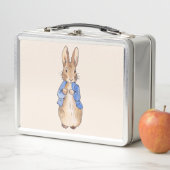 Peter the Rabbit Beige Hintergrund Metall Brotdose (Beispiel)