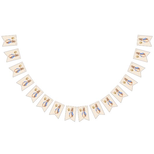 Peter the Rabbit Beige Hintergrund Wimpelkette (Alle)
