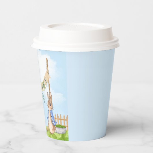 Peter the Rabbit Birthday Garden Party Pappbecher (Links)