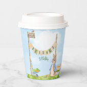 Peter the Rabbit Birthday Garden Party Pappbecher (Vorderseite)