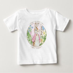 Peter the Rabbit Birthday Girl Baby T-shirt