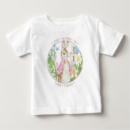 Peter the Rabbit Birthday Girl Baby T-shirt