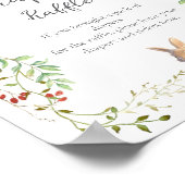 Peter the Rabbit Botanical Diaper Raffle Poster (Ecke)