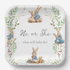 Peter the Rabbit Botanical Gender Reveal Pappteller