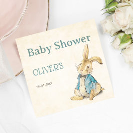 Peter The Rabbit Boy Vintag Baby Dusche Napkins Serviette