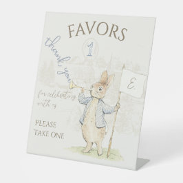 Peter the Rabbit Bunny 1. Geburtstag Favoriten Zei Sockelschild