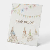 Peter the Rabbit Bunny Baby Duwer Lieblingszeichen Sockelschild (Vorderseite)