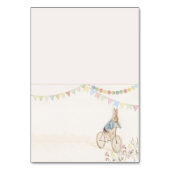 Peter the Rabbit Bunny Baby Shower Platzkarte Tischnummer (Vorderseite)