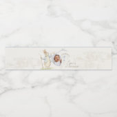 Peter the Rabbit Bunny Beatrix 1. Geburtstag Foto Wasserflaschenetikett (Einzelnes Label)