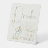 Peter the Rabbit Bunny Beatrix Baby Drinks Untersc Sockelschild (Vorderseite)