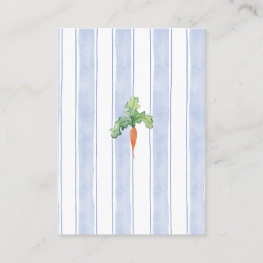 Peter the Rabbit Clothesline Showbook Anfrage Begleitkarte (Rückseite)