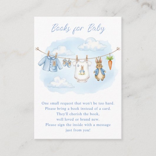 Peter the Rabbit Clothesline Showbook Anfrage Begleitkarte (Vorderseite)