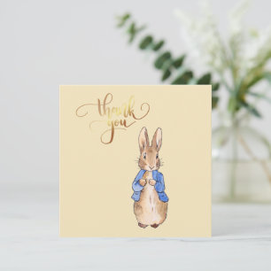 Peter the Rabbit "Danke" Text Dankeskarte