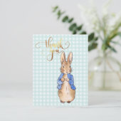 Peter the Rabbit Dankeskarte (Stehend Vorderseite)