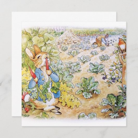 Peter the Rabbit Dankeskarte (Vorne/Hinten)