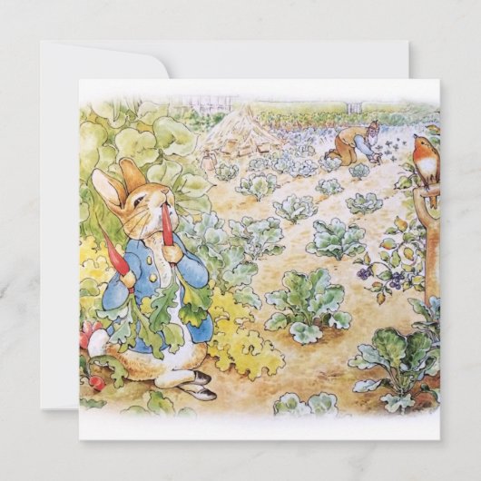 Peter the Rabbit Dankeskarte (Vorderseite)