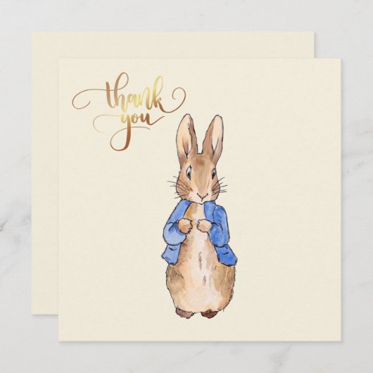 Peter the Rabbit Dankeskarte (Vorne/Hinten)