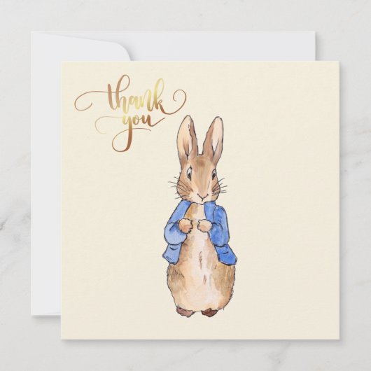 Peter the Rabbit Dankeskarte (Vorderseite)