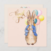 Peter the Rabbit Dankeskarte (Vorne/Hinten)