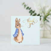 Peter the Rabbit Dankeskarte (Stehend Vorderseite)