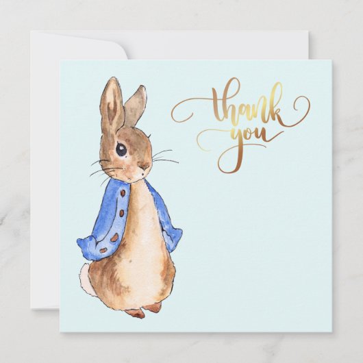 Peter the Rabbit Dankeskarte (Vorderseite)