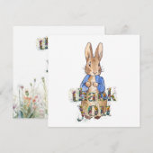 Peter the Rabbit Decorative Danke, Text Dankeskarte (Vorne/Hinten)