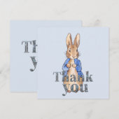 Peter the Rabbit Decorative Danke, Text Dankeskarte (Vorne/Hinten)